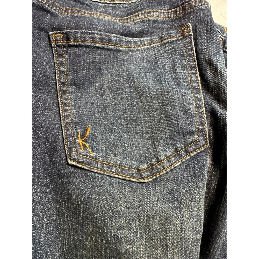 Kut from the Kloth Katy Boyfriend Jeans Dark Wash Blue Denim Size 4 - 125
